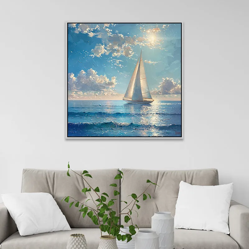 Summer Sails I Canvas Wall Art With Frame media 4