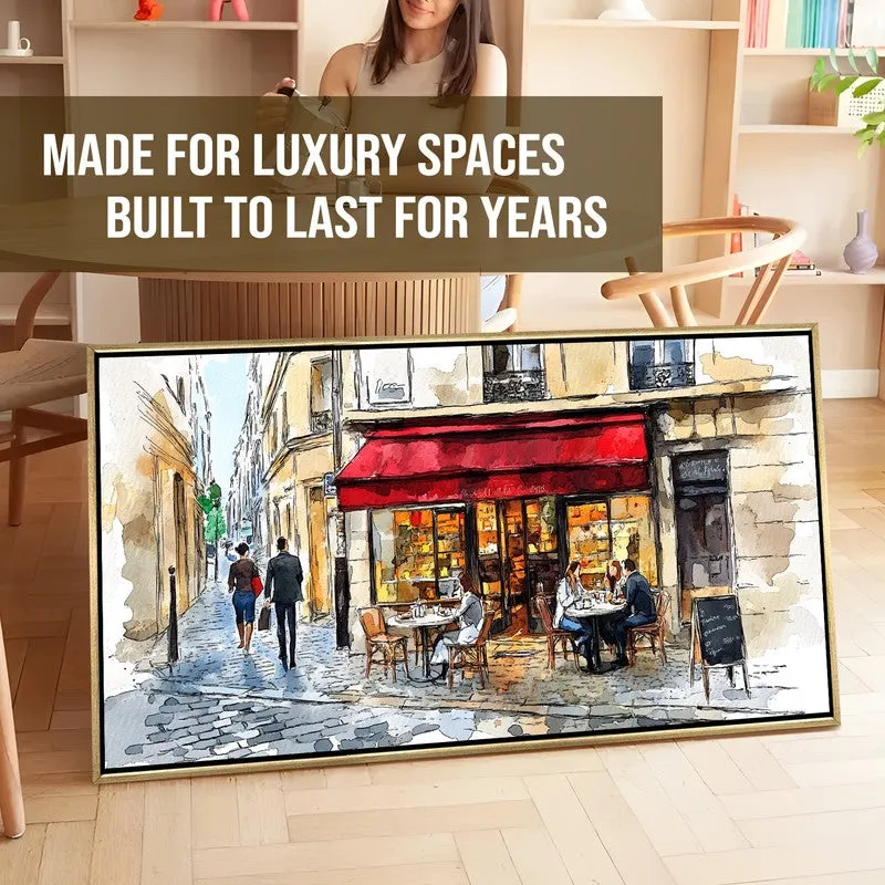Crimson Canvas Wall Painting With Frame media 7