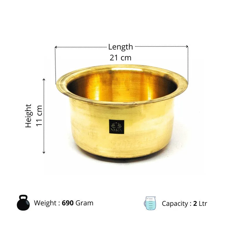 Bhagona Brass Pateela - 2000 mL media 7