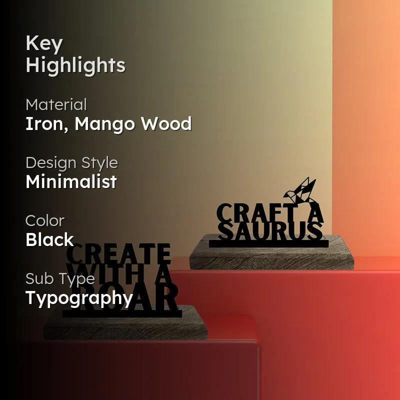 Craftasaurus Showpiece - Set Of Two media 2