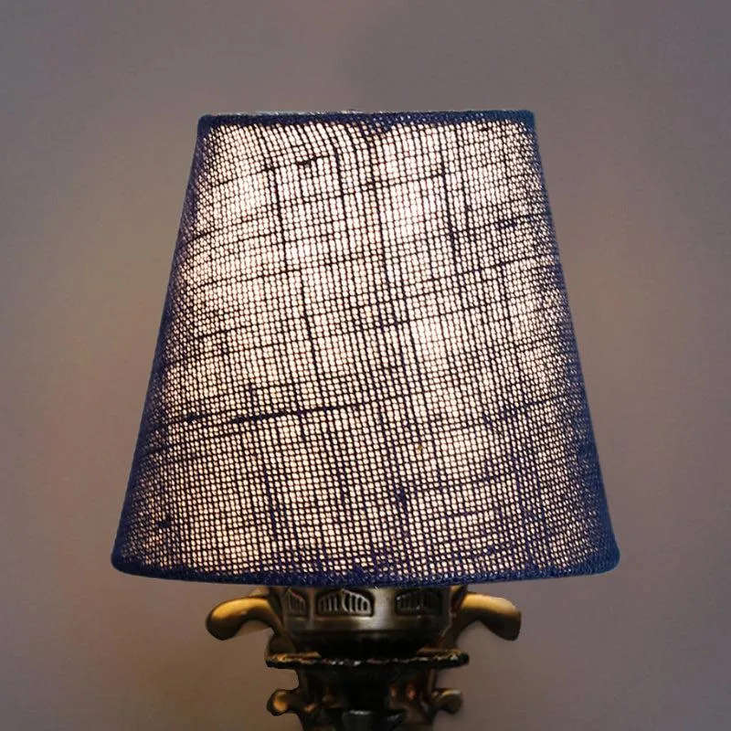 Vista Edrel Conical Fabric & Metal Wall Lamp - Blue media 4