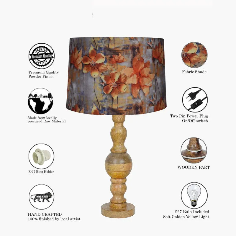 ZenithAura Adjus Wooden Table Lamp - Multicolor media 6
