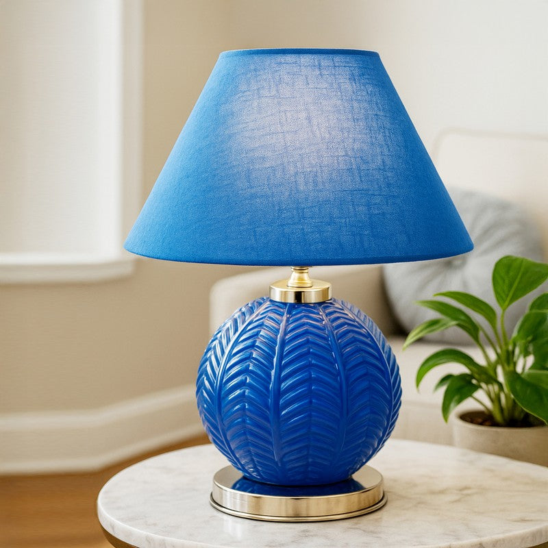 Transella Shine Glass Table Lamp - Blue
