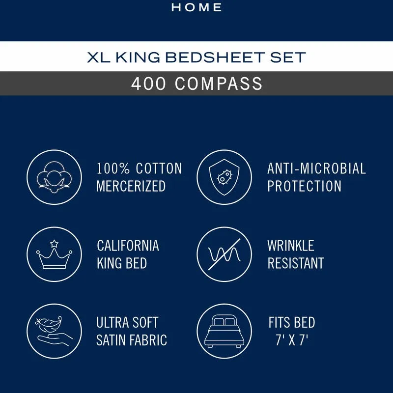 Product highlight graphic for Nautica bedsheet set