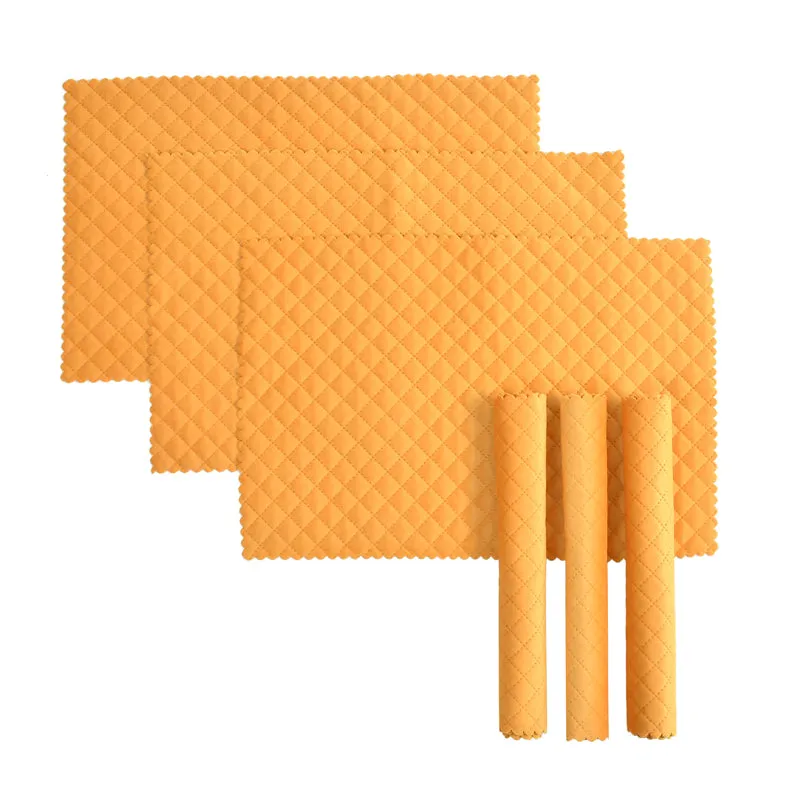 Osric Velvet Quilted Placemat (Yellow) - Set Of Six media 3