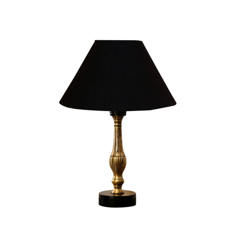 Aurelo Zeno Wooden Table Lamp - Black media 5