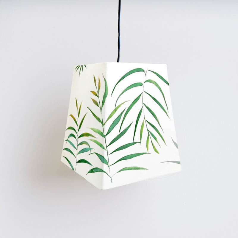 Ferno Fall Handpainted Fabric Ceiling Lamp media 5