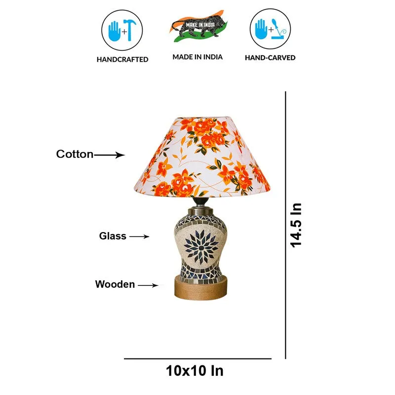 Floranira Fleur Cone Wooden Table Lamp - Multicolor media 9
