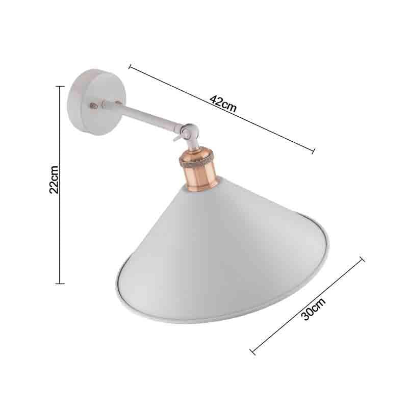 Chloe Metal Wall Lamp - White media 6