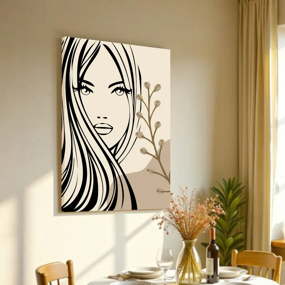 Modern Feminine Silhouette Wall Art & Painting media 2