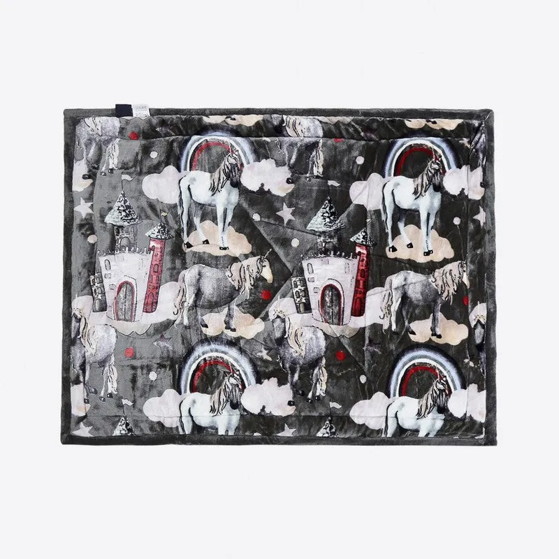Monte Carlo Dreamy Unicorn Kids Blanket (Black)- 1400 GSM media 3