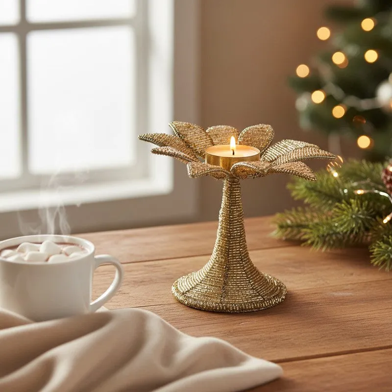 Blooming Flower Tea Light Candle Holder media 4