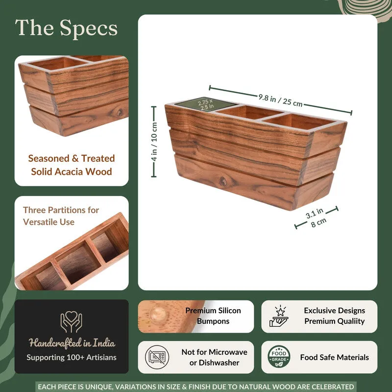 Juna Wooden Cutlery Holder media 8