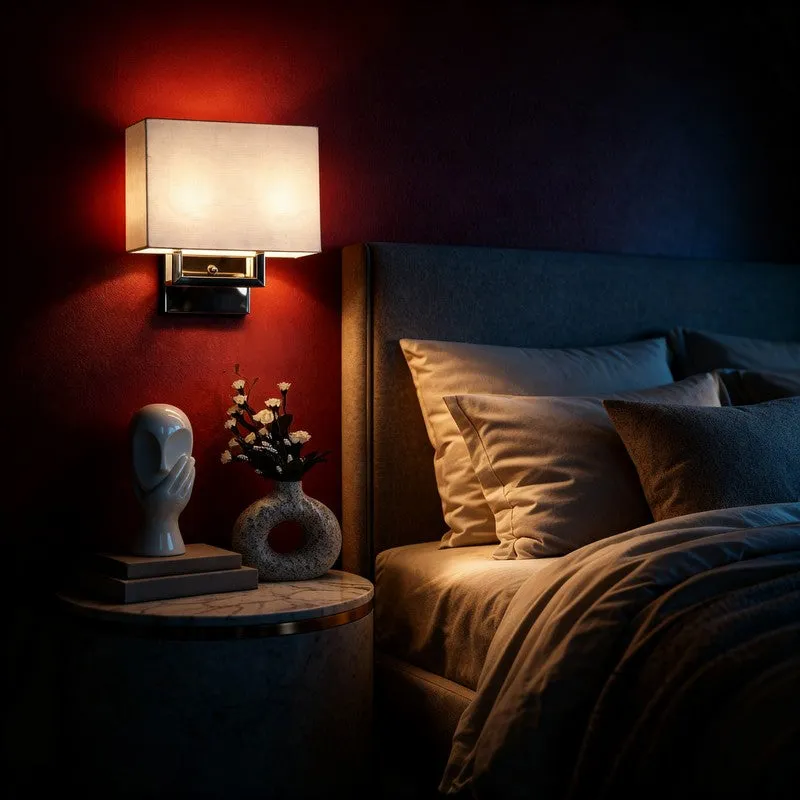 Logan Cotton & Iron Wall Lamp media 4