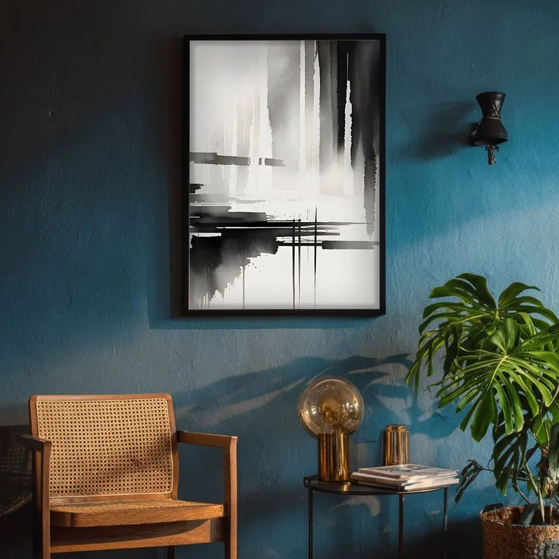 Ink Migration Framed Canvas Wall Painting media 4