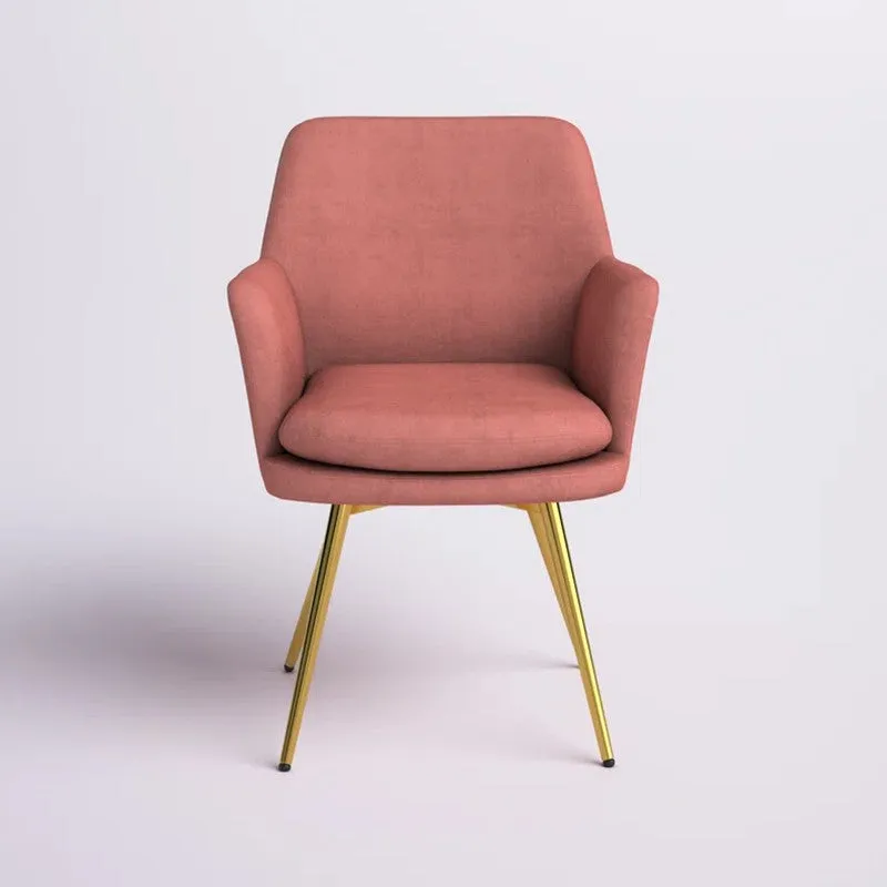 Livora Metal Accent Chair - Pink media 6