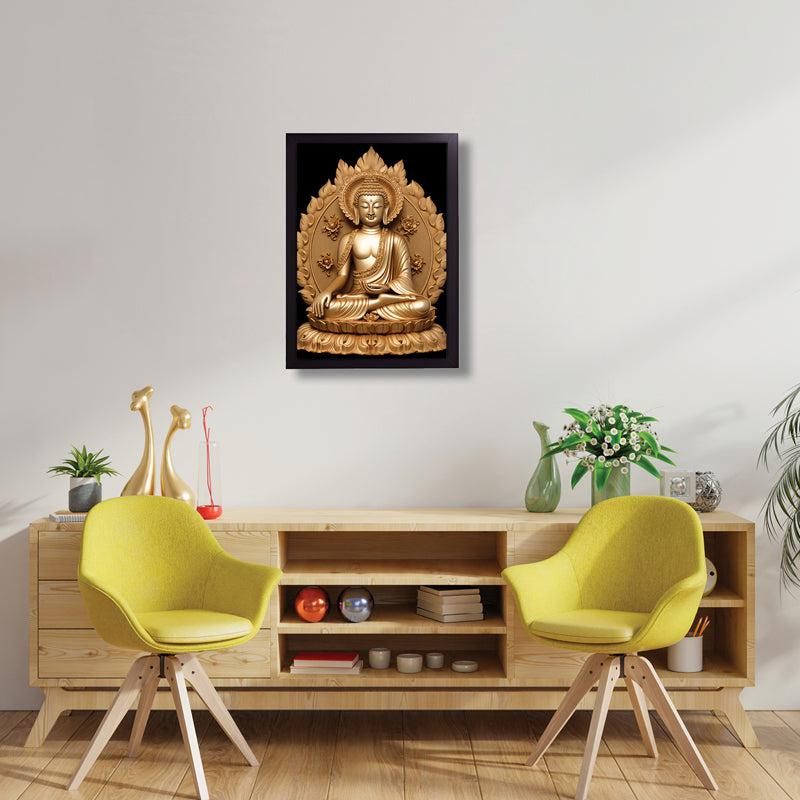 Nirvana's Gaze Buddha Wall Painting