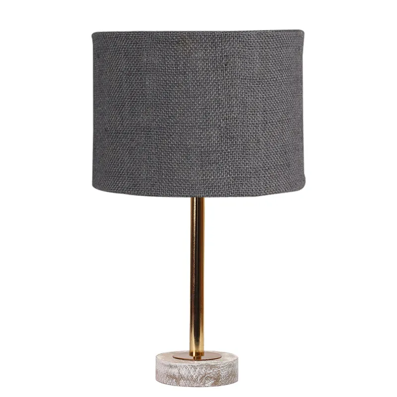 Sienna I Rodin Wooden Table Lamp - Grey,Gold,White media 4