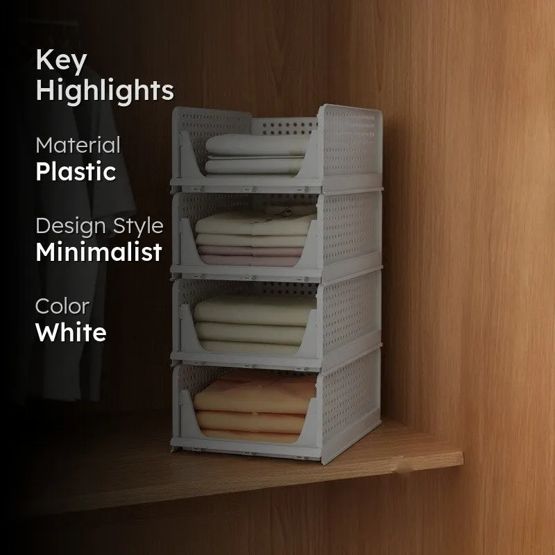 Elegant Stackable Wardrobe Organizer - Set of Four media 2
