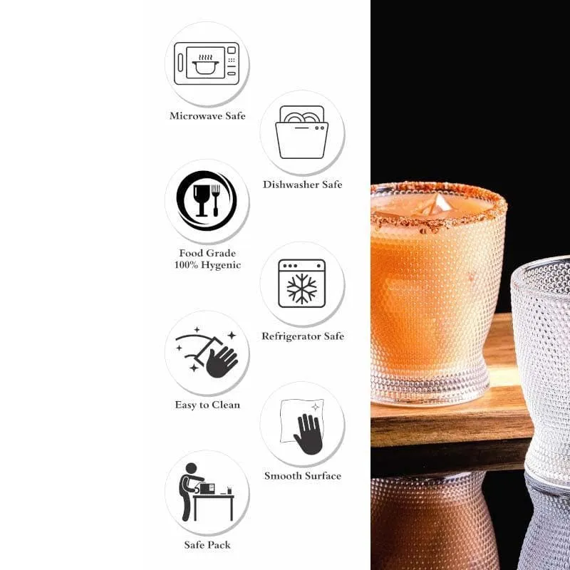 Cellular Whiskey Glass (280 mL) - Set Of Six media 6