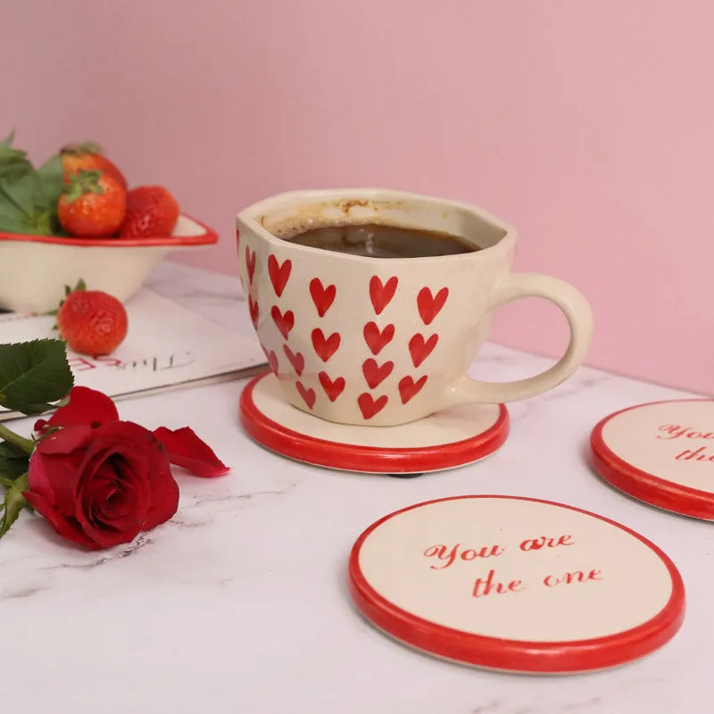 Hearty Glow Ceramic Coffee Mug (200 mL) - Two Piece Set - 3