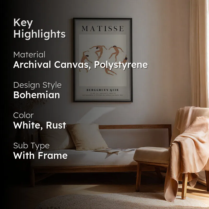Rhythm Canvas Wall Painting With Black Frame media 2