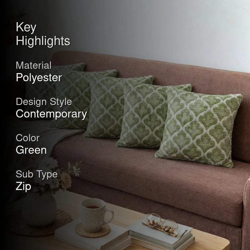 DiagMatrix Cushion Cover (Olive) - Set Of Five media 2