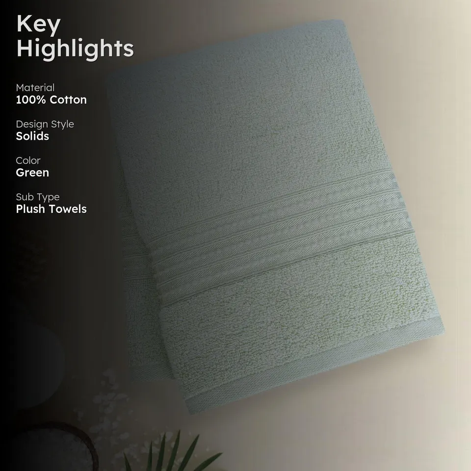 Micro Cotton LuxeDry Soothe Bath Towel - Light Green media 2