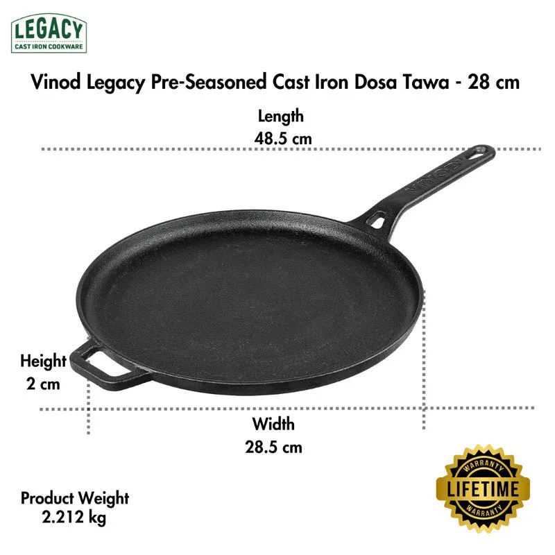 Vinod Zyrox Cast Iron Dosa Tawa - 29 cm media 10