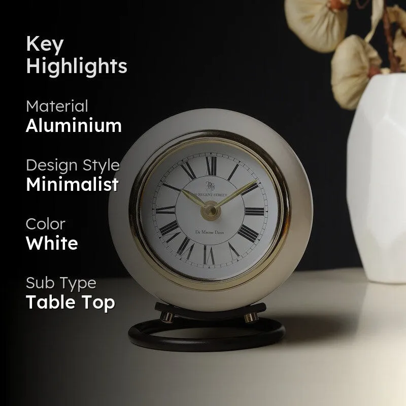 Chrono Charm Round Table Clock media 2