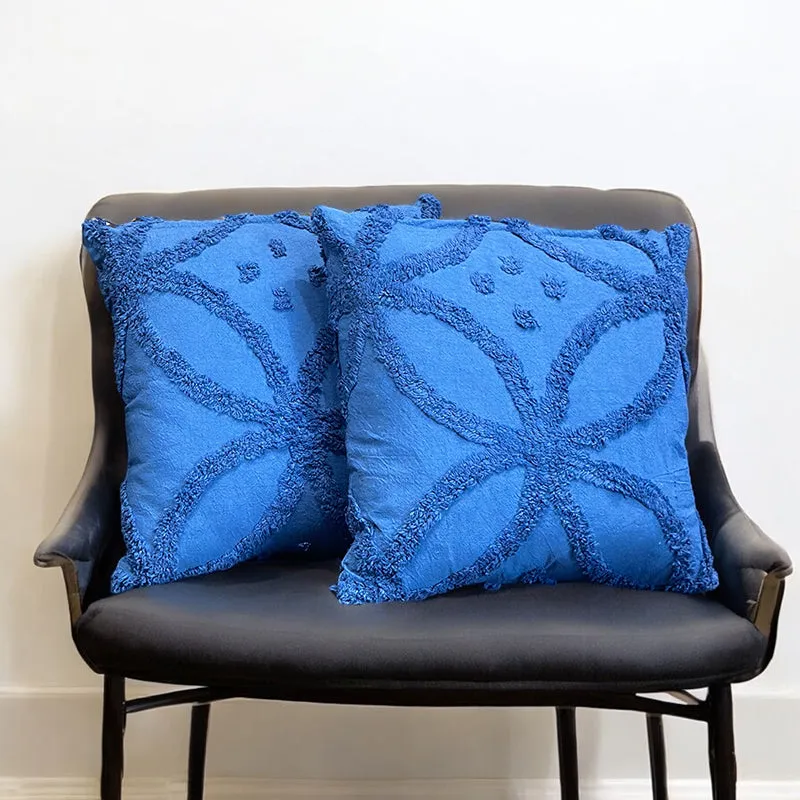 Kata Tufted Cover (Blue) - Set Of Two media 4