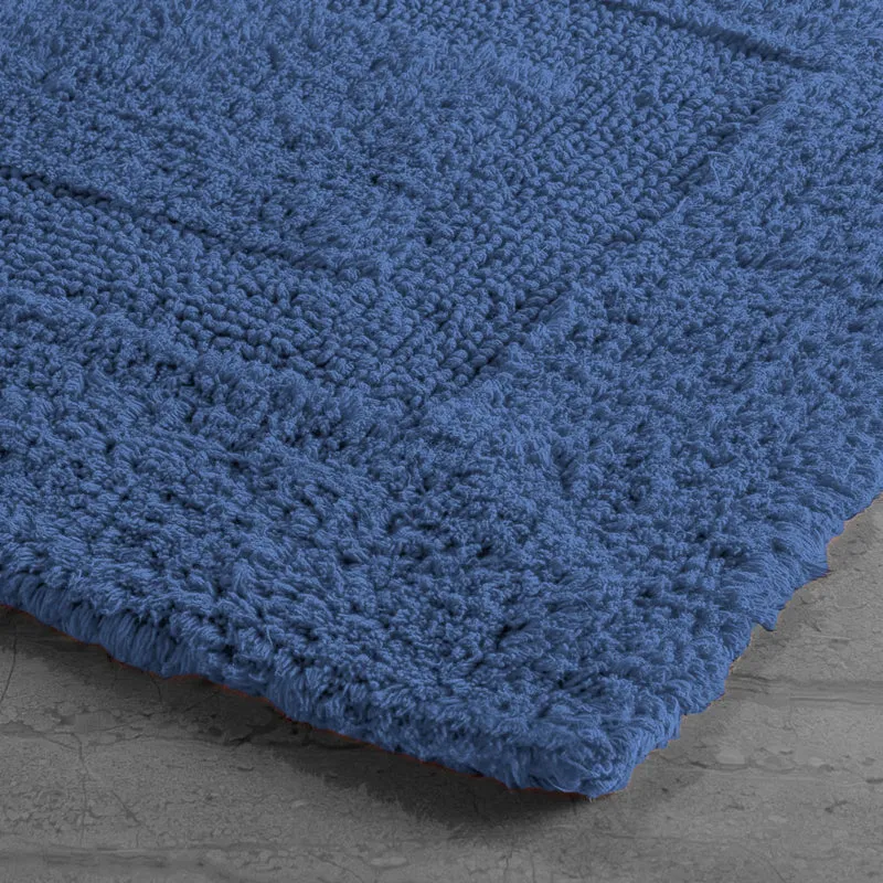 Paris Treads Microfiber Bath Mat - Blue media 4