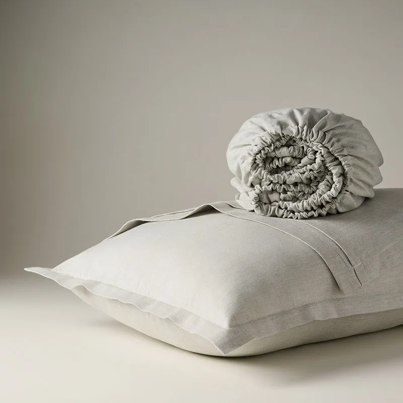 Lunar Weaves Bed Sheet - Sage Bamboo Cotton Bedsheet - 130 GSM media 7