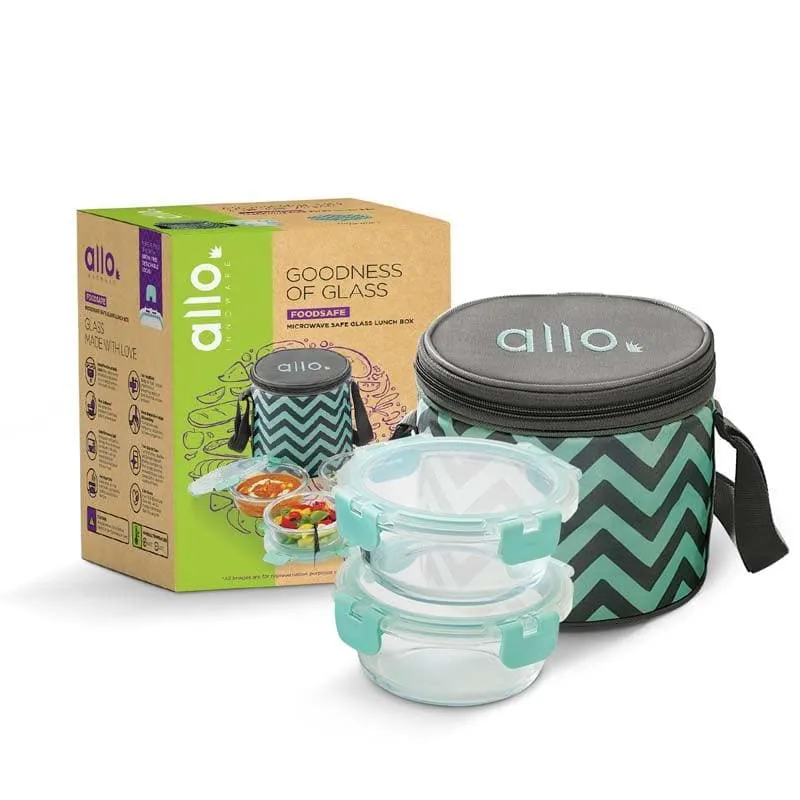 Jonas Lunchbox With Round Chevron Bag (390 ML) - Set Of Three media 7