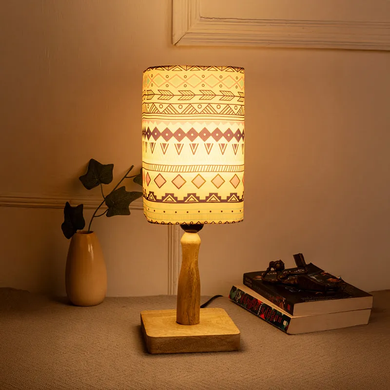 Moulda Aztec Fabric Table Lamp - Multicolor media 1