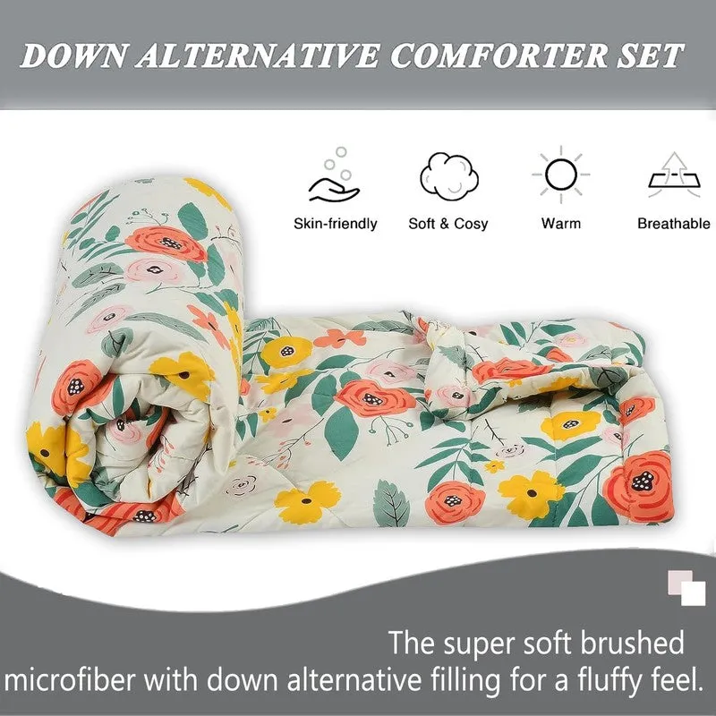 Flower Fantasy Microfiber Kids Comforters - 150 GSM media 6