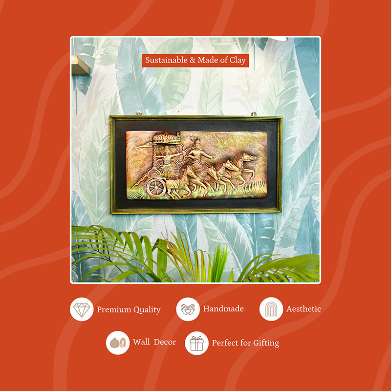 Mahabharatha Legend Terracotta Wall Accent media 7