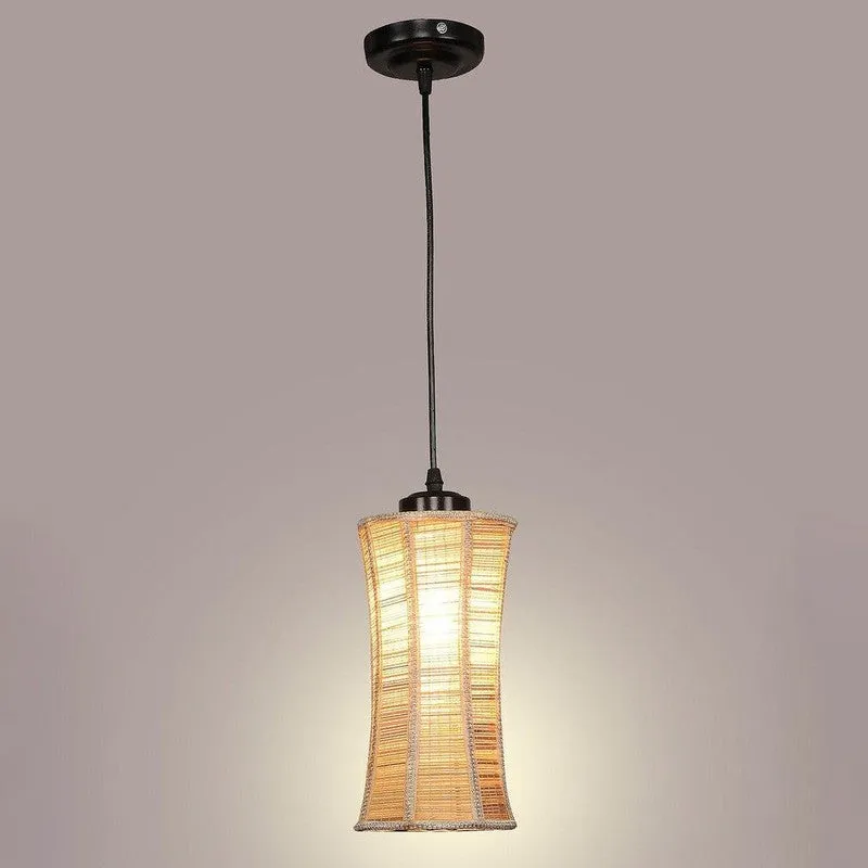 Vintage Bamboo Ceiling Lamp media 4