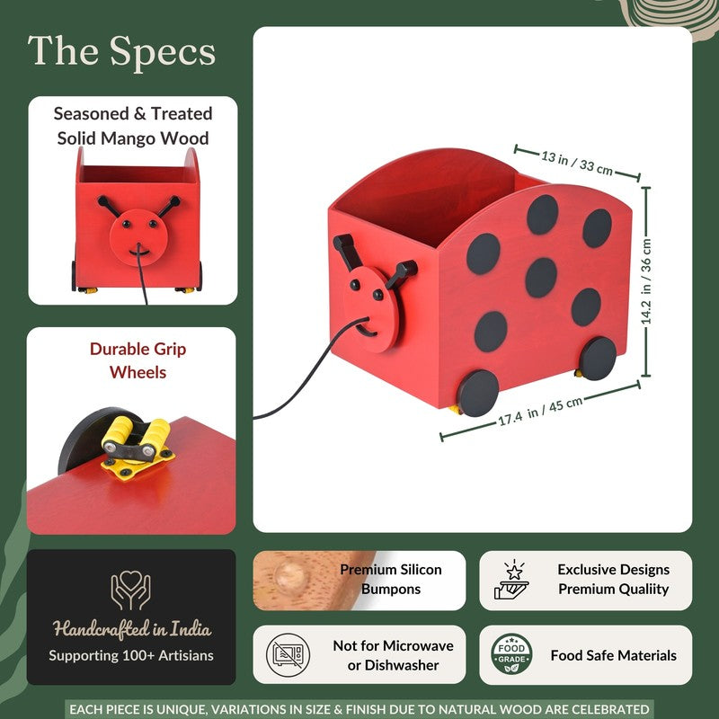 Ladybug Toy Cart media 10