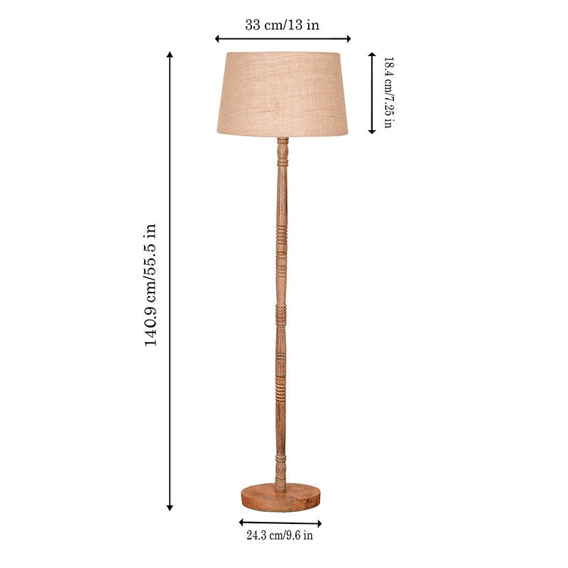 Elfin Neo Wooden Floor Lamp - Brown media 8