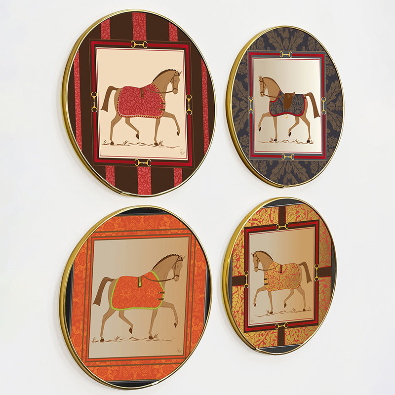 Stallion Silhouette Wall Art - Set Of Four media 5