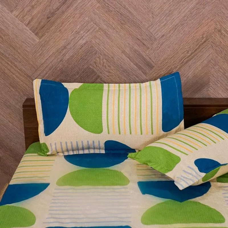 Ento Abstract Microfiber Bedsheet - 140 GSM media 4