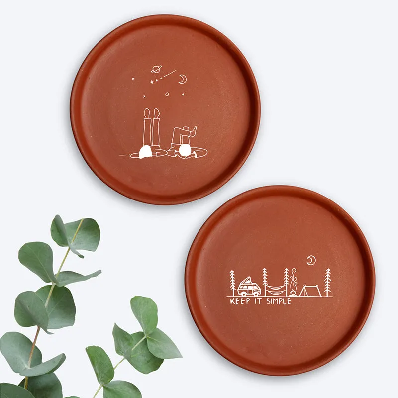 Under The Stars Wall Plate - Set Of Two media 1
