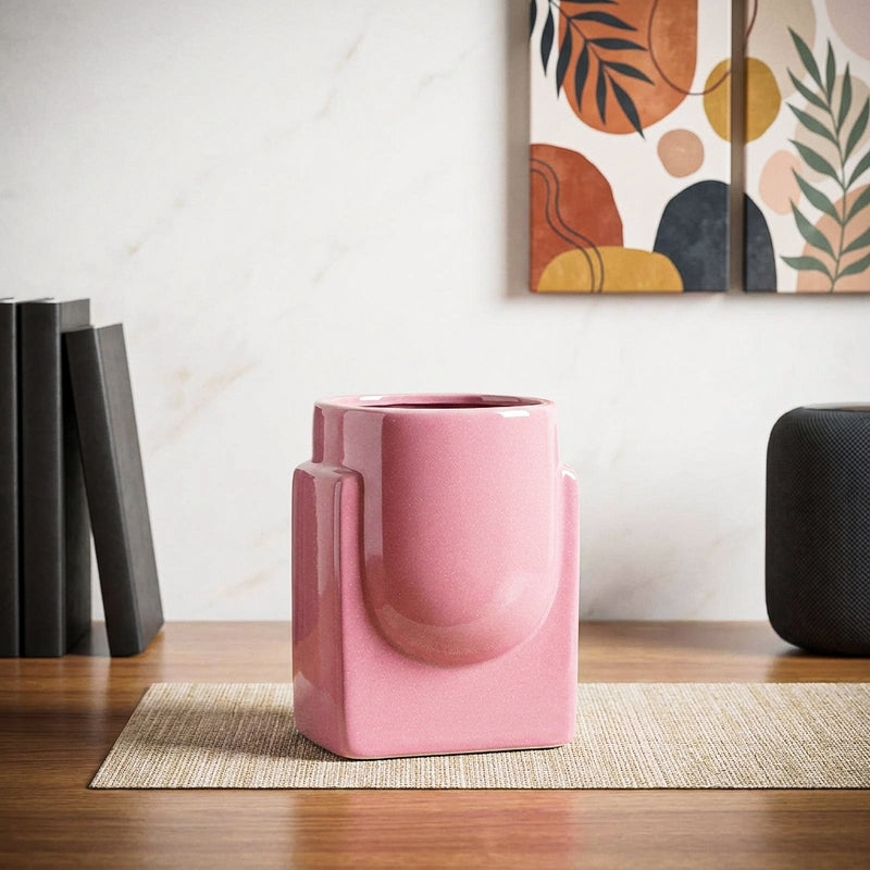 Ugaoo Minimalica Ceramic Planter - Pink