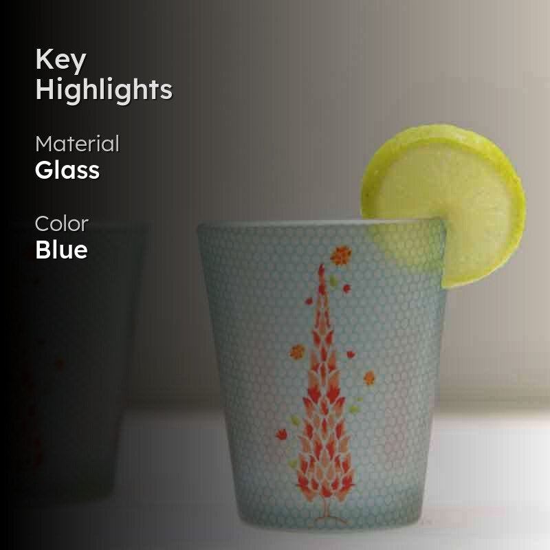 Magnate Mughal Frosted Shot Glass (30 ml ) - Set Of Two media 2