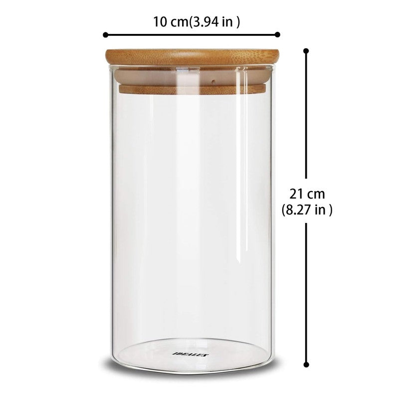Clear Vault Glass Jar (1400 mL Each) - Set Of Six media 9