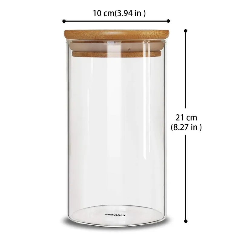 Clear Vault Glass Jar (1400 mL Each) - Set Of Six - 9