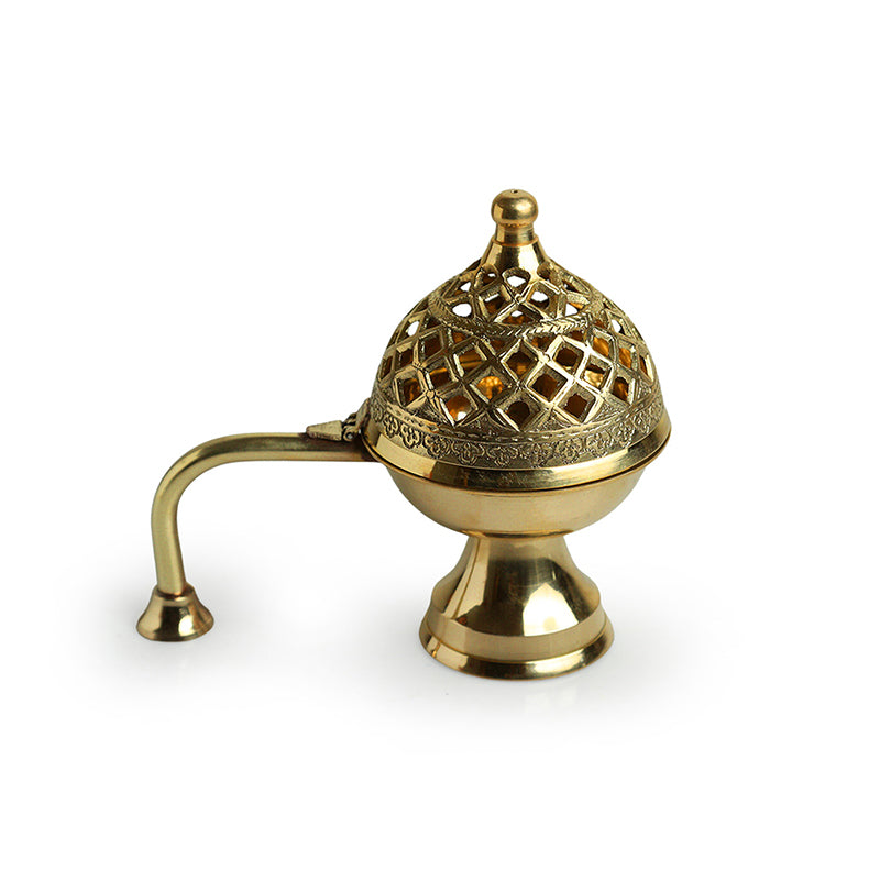 Havani Brass Incense Holder media 3