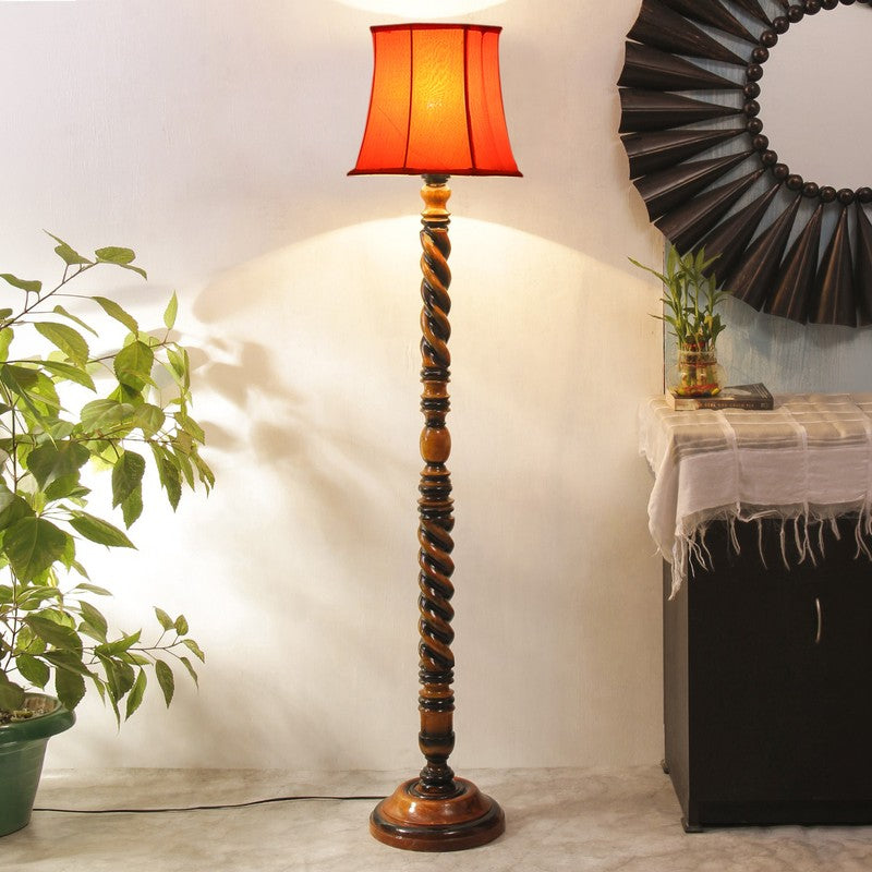 ConicalCurve Floor Lamp (Orange)