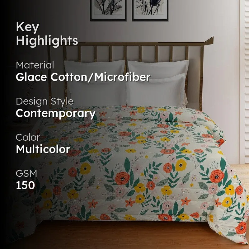 Flower Fantasy Microfiber Kids Comforters - 150 GSM media 2